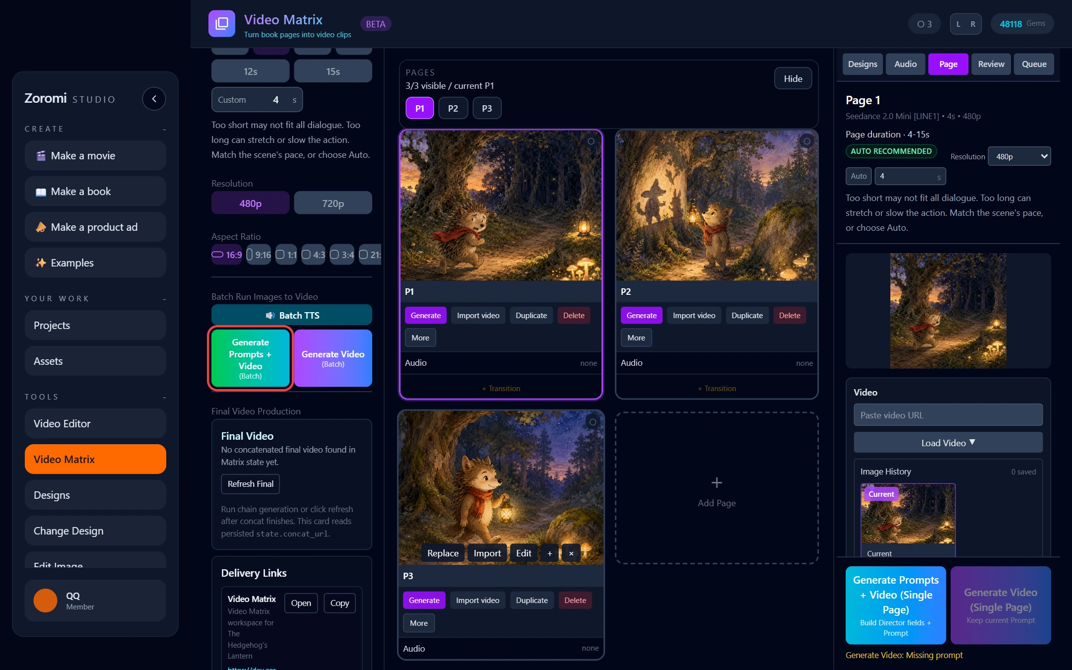 Batch: all pages at once