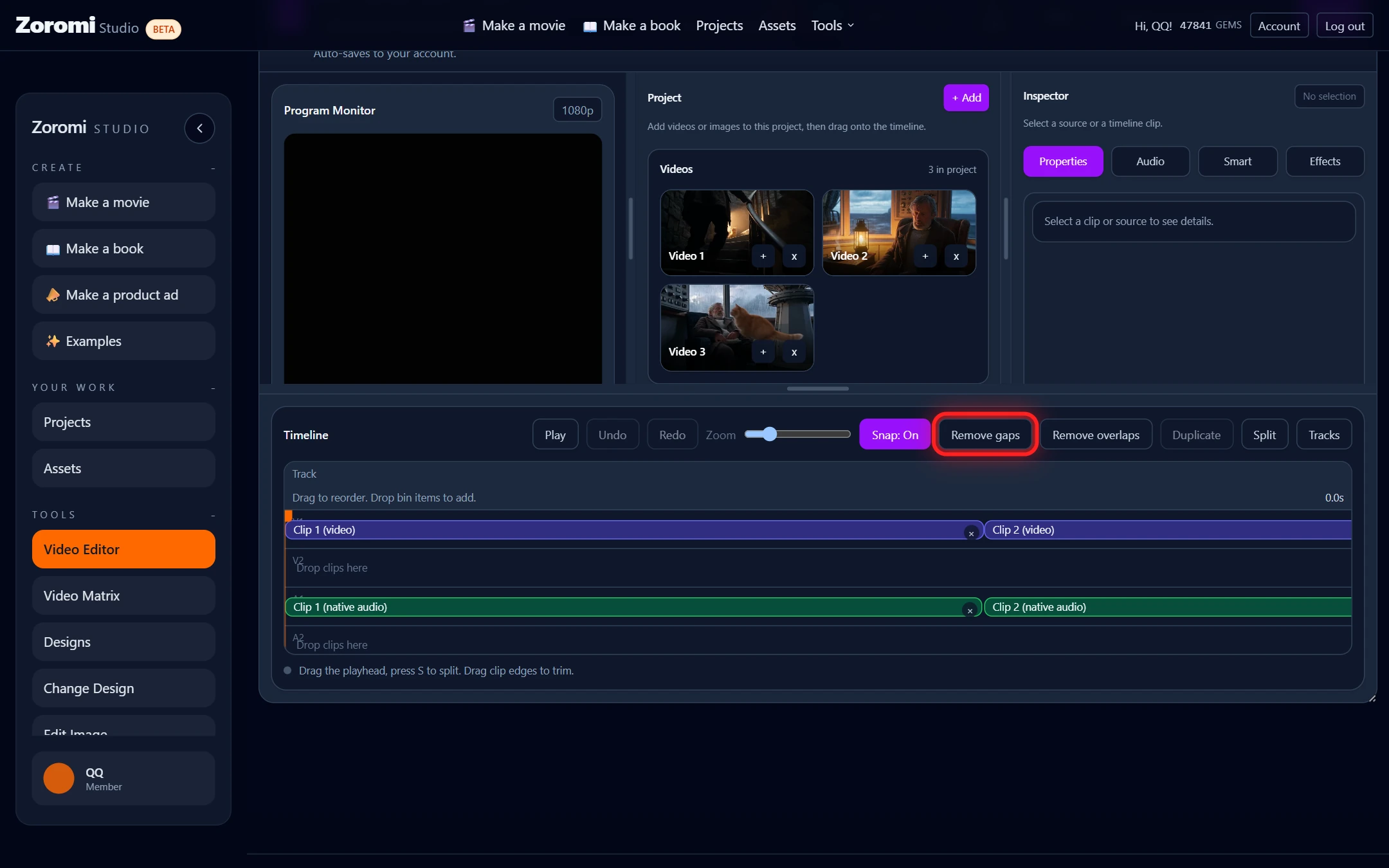 Timeline tools